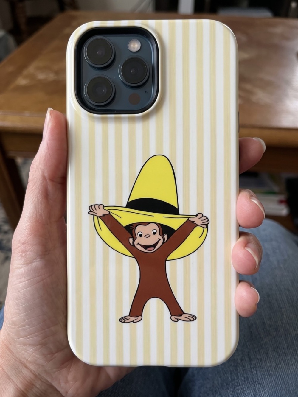 Curious George Yellow Wallpaper iPhone Case Fits Multiple iPhone Models